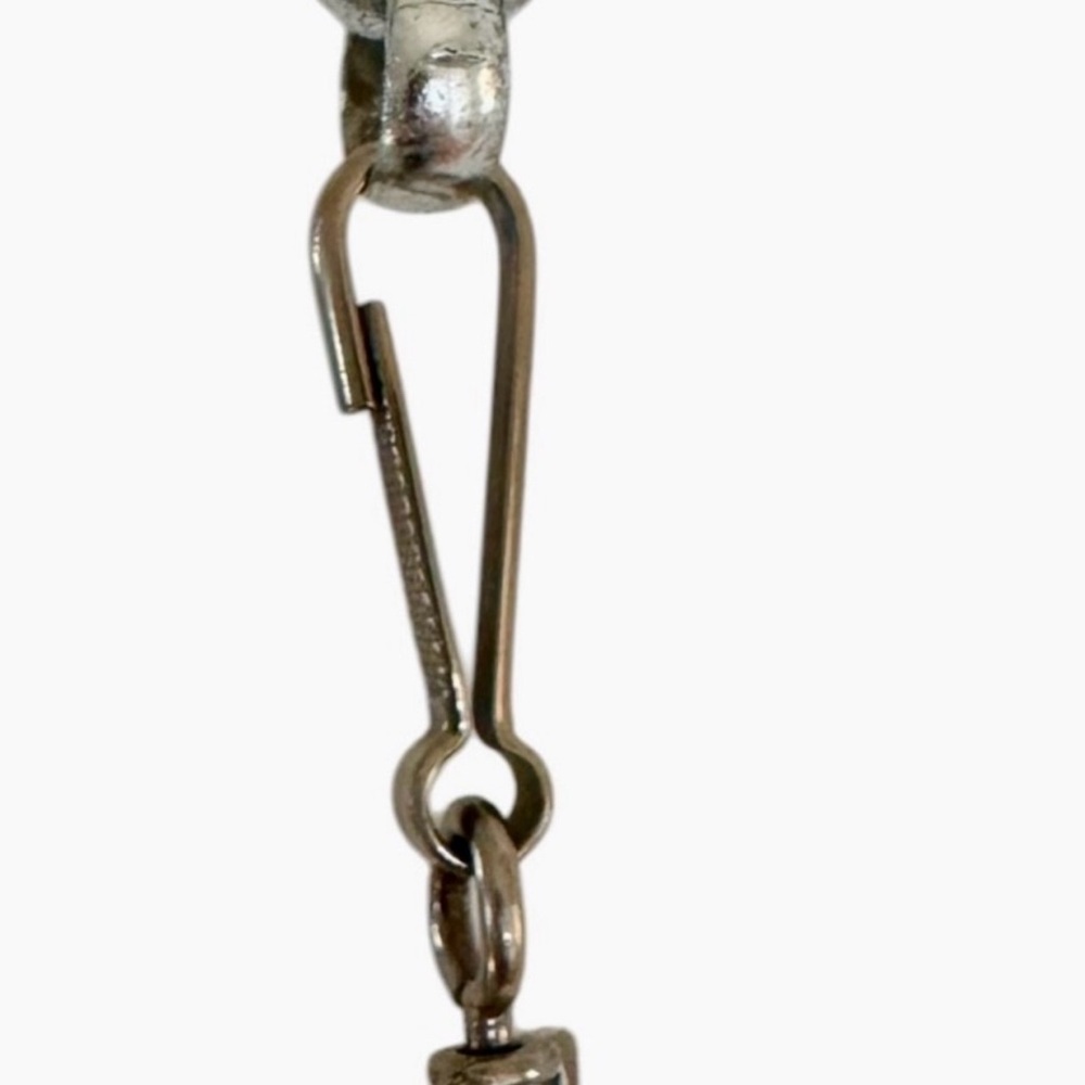 Long Silver Chunky Chain Statement Necklace – Goth Gothcore Grunge Style - Picture 5 of 6